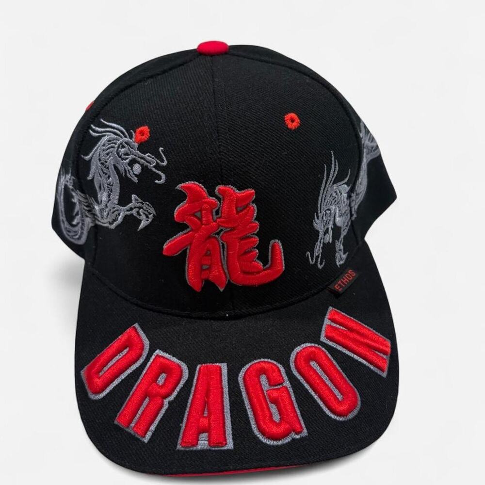 Y2k ethos embroidered dragon hat